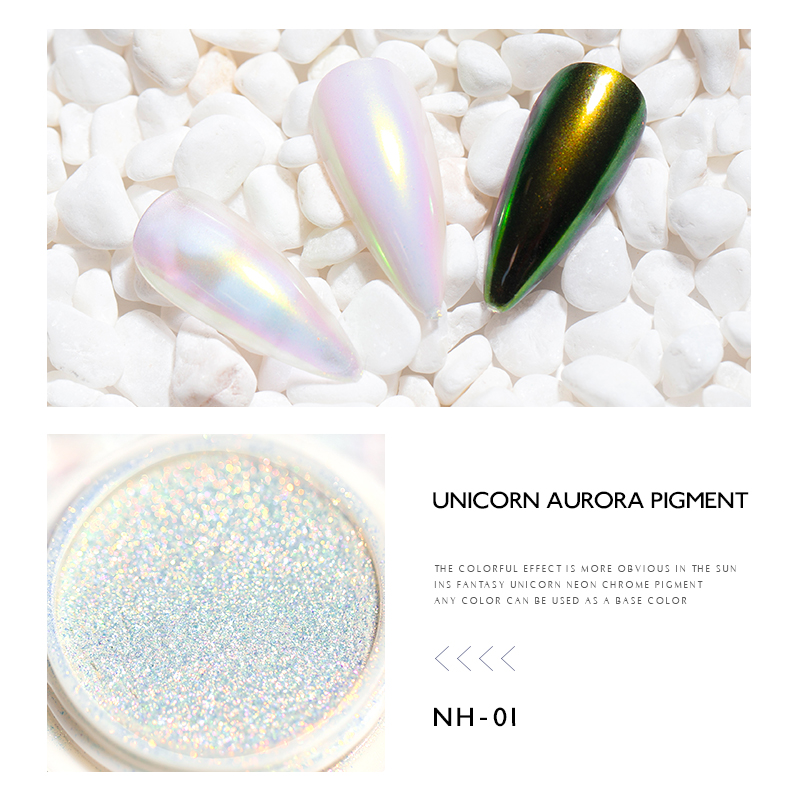BOJUN NH | Unicorn Aurora Effect Transparent Chameleon Pigment Powder